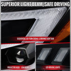 2015-2021 Subaru Impreza WRX STI Projector Headlights Sequential LED Switchback DRL (Black Housing / Clear Lens)