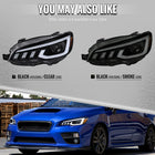 2015-2021 Subaru Impreza WRX STI Projector Headlights Sequential LED Switchback DRL (Black Housing / Clear Lens)