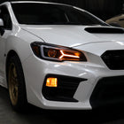 2015-2021 Subaru Impreza WRX STI LED Bar Sequential Turn Signal (Matte Black Housing/Clear Lens)