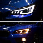 2015-2021 Subaru Impreza WRX STI Projector Headlights Sequential LED Switchback DRL (Black Housing / Smoked Lens)