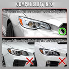 2015-2021 Subaru Impreza WRX STI Projector Headlights Sequential LED Switchback DRL (Black Housing / Smoked Lens)