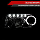 2008-2010 Scion xB Single Halo Projector Headlights (Chrome Housing/Clear Lens)