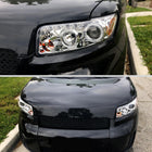 2008-2010 Scion xB Single Halo Projector Headlights (Chrome Housing/Clear Lens)