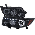 2008-2010 Scion xB Single Halo Projector Headlights (Glossy Black Housing/Smoke Lens)
