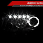 2008-2010 Scion xB Single Halo Projector Headlights (Matte Black Housing/Clear Lens)