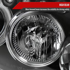2008-2010 Scion xB Single Halo Projector Headlights (Matte Black Housing/Clear Lens)