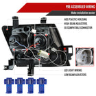 2005-2012 Nissan Xterra Dual Halo Projector Headlights (Glossy Black Housing/Smoke Lens)