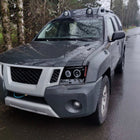 2005-2012 Nissan Xterra Dual Halo Projector Headlights (Glossy Black Housing/Smoke Lens)