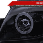 2006-2008 Toyota Yaris Dual Halo Projector Headlights (Glossy Black Housing/Smoke Lens)