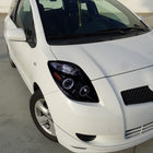 2006-2008 Toyota Yaris Dual Halo Projector Headlights (Glossy Black Housing/Smoke Lens)