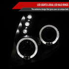 2006-2008 Toyota Yaris Dual Halo Projector Headlights (Matte Black Housing/Clear Lens)