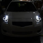 2006-2008 Toyota Yaris Dual Halo Projector Headlights (Matte Black Housing/Clear Lens)
