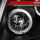 2006-2008 Toyota Yaris Dual Halo Projector Headlights (Matte Black Housing/Clear Lens)