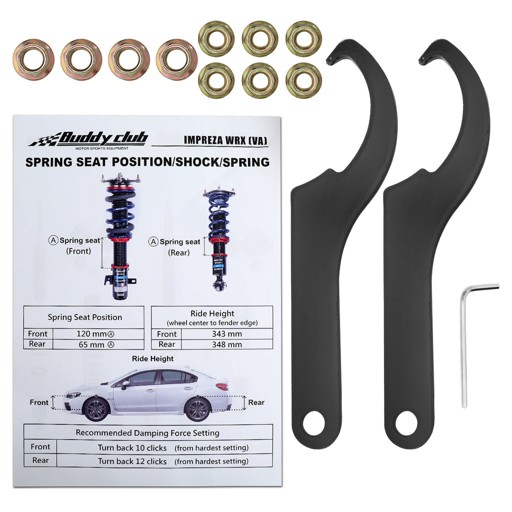 2015-2011 Subaru WRX STi Buddy Club Sport Spec Damper Coilovers Kit