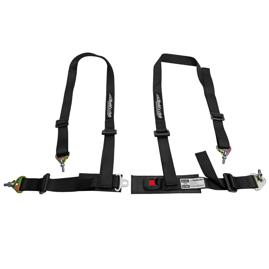 Buddy Club Black Racing Spec 4 Point Seat Harness