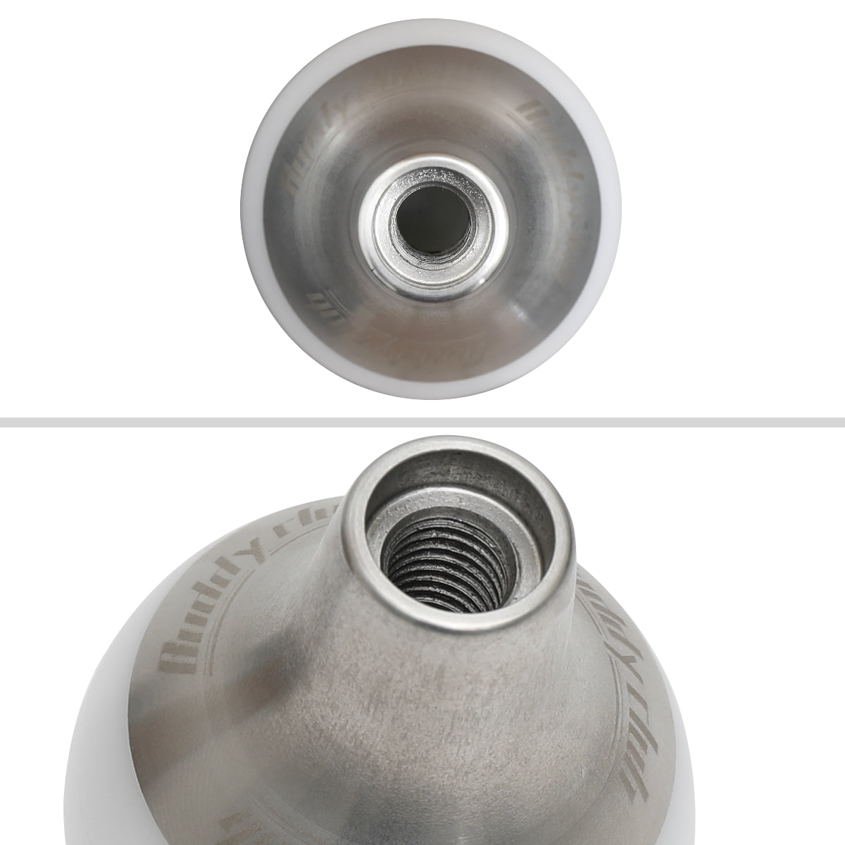 Buddy Club Racing Spec Type A Shift Knob for Honda M10x1.5 V.2 - White