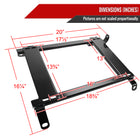1989-1998 Nissan 240SX S13 S14 Tensile Steel Racing Seat Mounting Brackets - 2PCS