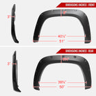 2022-2024 Toyota Tundra Smooth Rivet Style Fender Flares