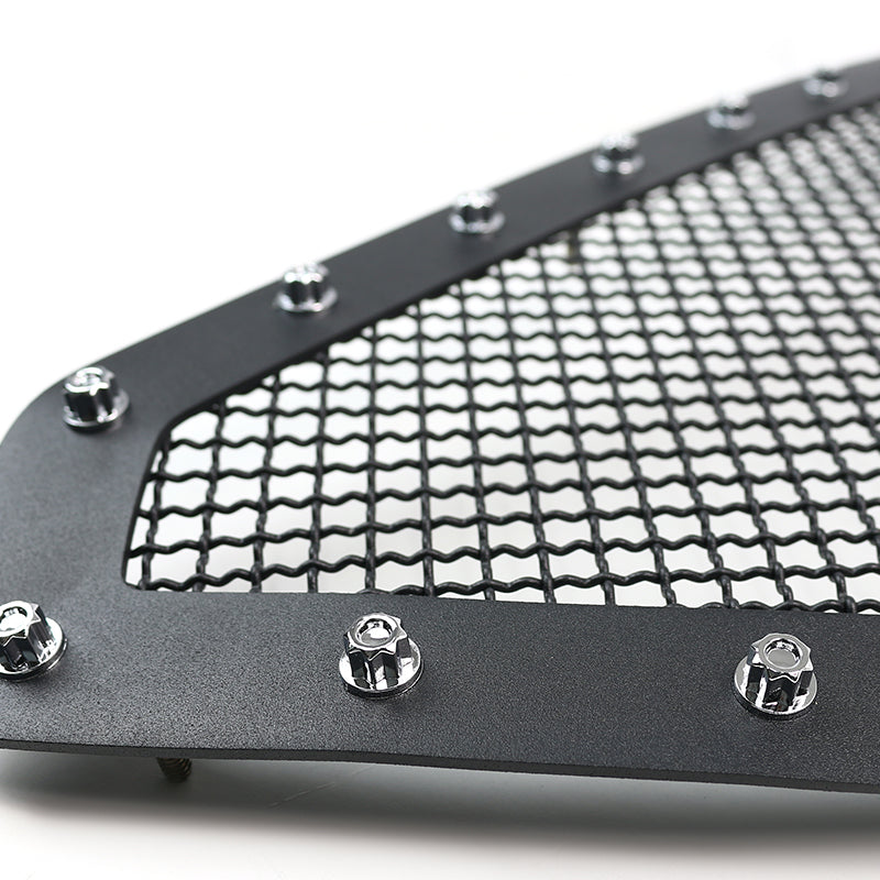 2012-2015 Toyota Tacoma Rivet Style Black Stainless Steel Mesh Grille Insert