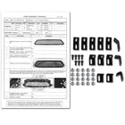 2012-2015 Toyota Tacoma Rivet Style Black Stainless Steel Mesh Grille Insert