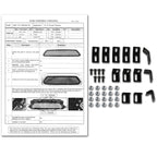 2012-2015 Toyota Tacoma Rivet Style Black Stainless Steel Mesh Grille Insert