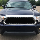 2012-2015 Toyota Tacoma Rivet Style Black Stainless Steel Mesh Grille Insert