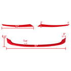 2016-2018 Honda Civic FK8 Red ABS Grille Trim Covers