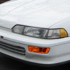 1990-1991 Acura Integra Bumper Lights (Chrome Housing/Amber Lens)