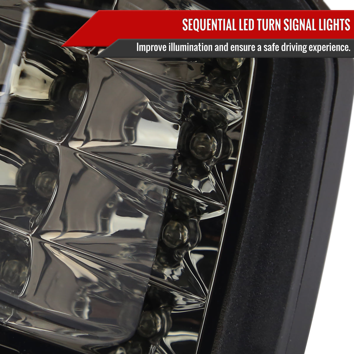 2015-2021 Subaru WRX / 2015-2017 WRX STI Sequential Front Bumper LED Turn Signal Lights (Chrome Housing/Smoke Lens)
