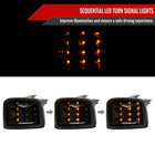 2015-2021 Subaru WRX / 2015-2017 WRX STI Sequential Front Bumper LED Turn Signal Lights (Matte Black Housing/Smoke Lens)