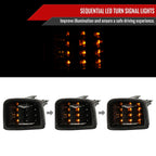 2015-2021 Subaru WRX / 2015-2017 WRX STI Sequential Front Bumper LED Turn Signal Lights (Matte Black Housing/Smoke Lens)