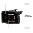 2015-2021 Subaru WRX / 2015-2017 WRX STI Sequential Front Bumper LED Turn Signal Lights (Matte Black Housing/Smoke Lens)