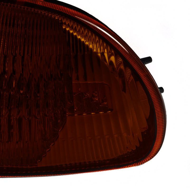 1992-1995 Honda Civic Sedan Corner Lights (Chrome Housing/Amber Smoke Lens)