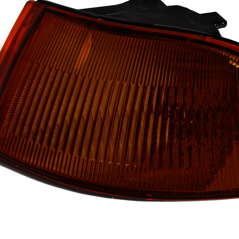 1992-1995 Honda Civic Sedan Corner Lights (Chrome Housing/Amber Smoke Lens)