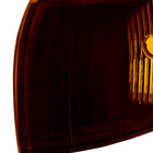 1995-2001 Subaru Impreza Factory Style Crystal Headlights w/ Amber Lens Corner Signal Lights (Matte Black Housing / Clear Lens)
