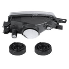 1995-2001 Subaru Impreza Factory Style Crystal Headlights w/ Amber Lens Corner Signal Lights (Matte Black Housing / Clear Lens)