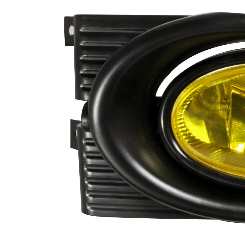 2001-2002 Honda Accord Sedan H11 Fog Lights Kit (Chrome Housing/Yellow Lens)