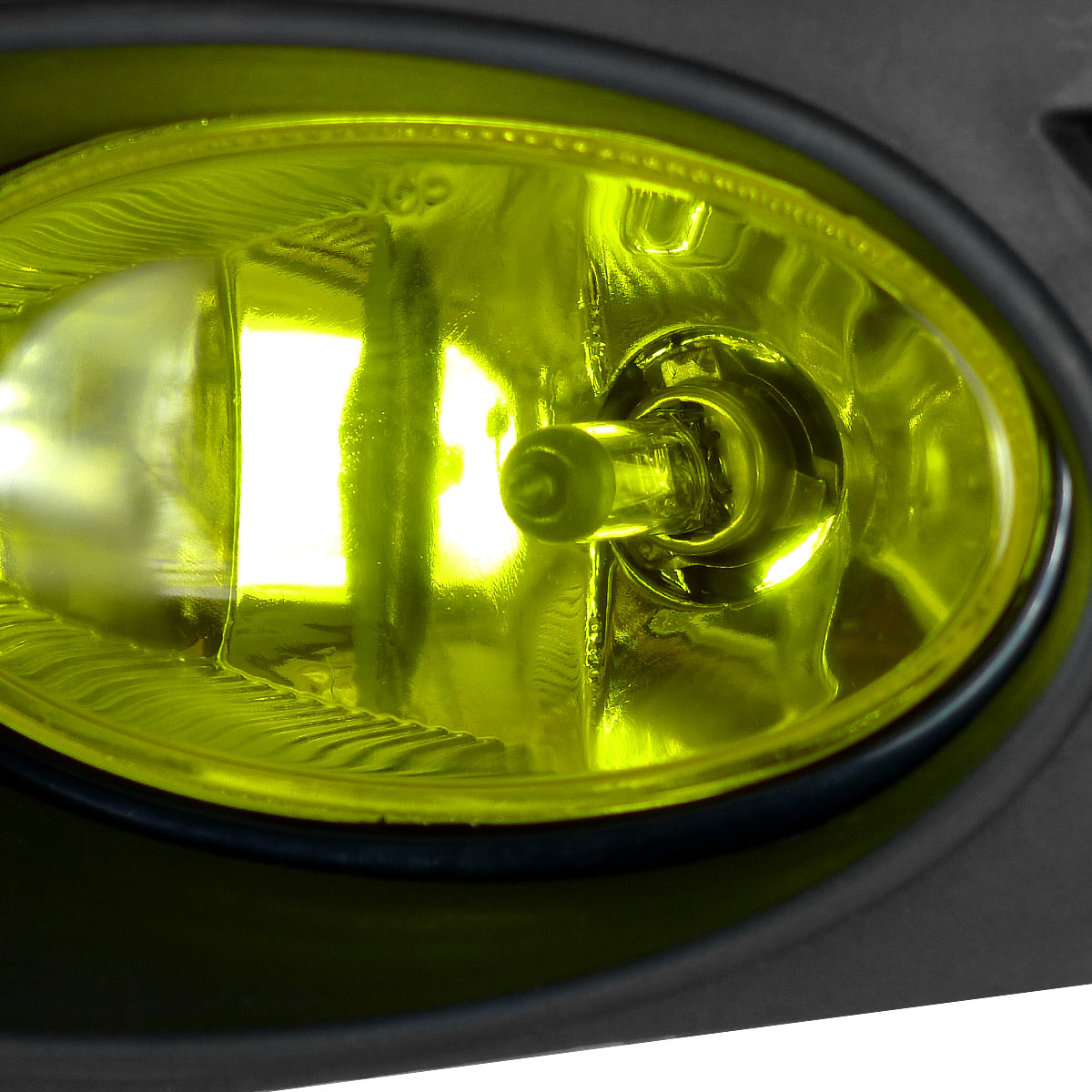 2003-2005 Honda Accord Coupe H11 Fog Lights Kit (Chrome Housing/Yellow Lens)