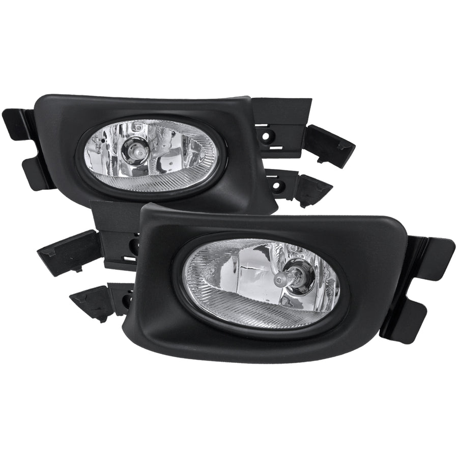 2003-2005 Honda Accord Sedan H11 Fog Lights Kit (Chrome Housing/Clear Lens)