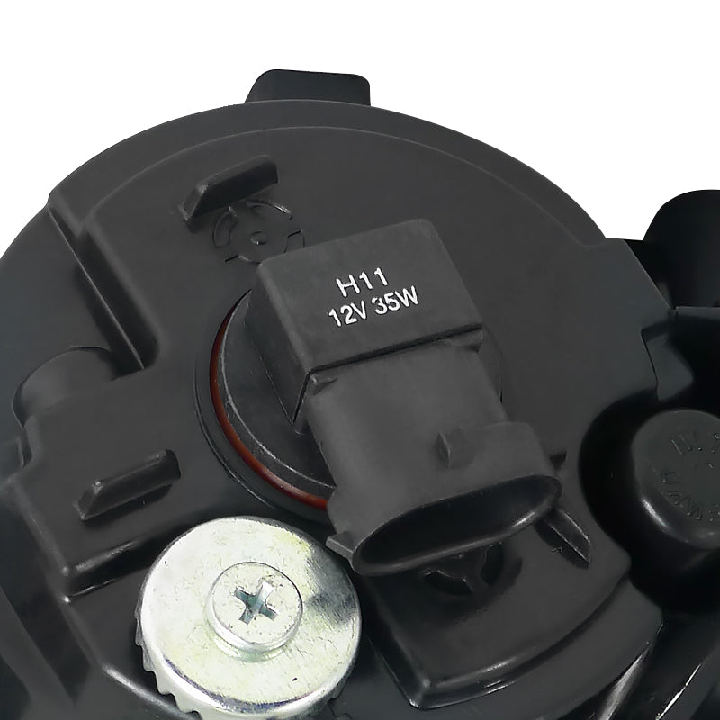 2008-2012 Nissan Altima Coupe H11 Fog Lights Kit w/ Switch & Wiring Harness (Chrome Housing/Clear Lens)