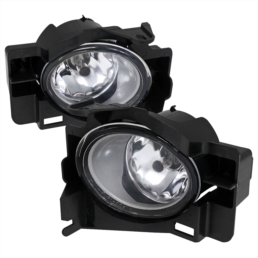 2008-2012 Nissan Altima Coupe H11 Fog Lights Kit w/ Switch & Wiring Harness (Chrome Housing/Clear Lens)