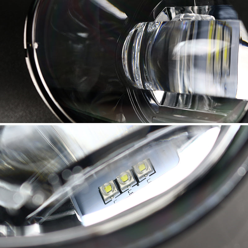 2013-2015 Nissan Altima Sedan SMD LED Projector Fog Lights Kit (Chrome Housing/Clear Lens)