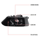 2019-2021 Nissan Altima 12v/6w LED Fog Lights Kit (Chrome Housing/Clear Lens)