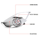 2013-2015 Toyota Avalon H11 Fog Lights Kit w/ Switch & Wiring Harness (Chrome Housing/Clear Lens)