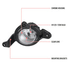 2018-2019 Toyota C-HR 12V/55W H11 Fog Lights Kit (Chrome Housing/Clear Lens)