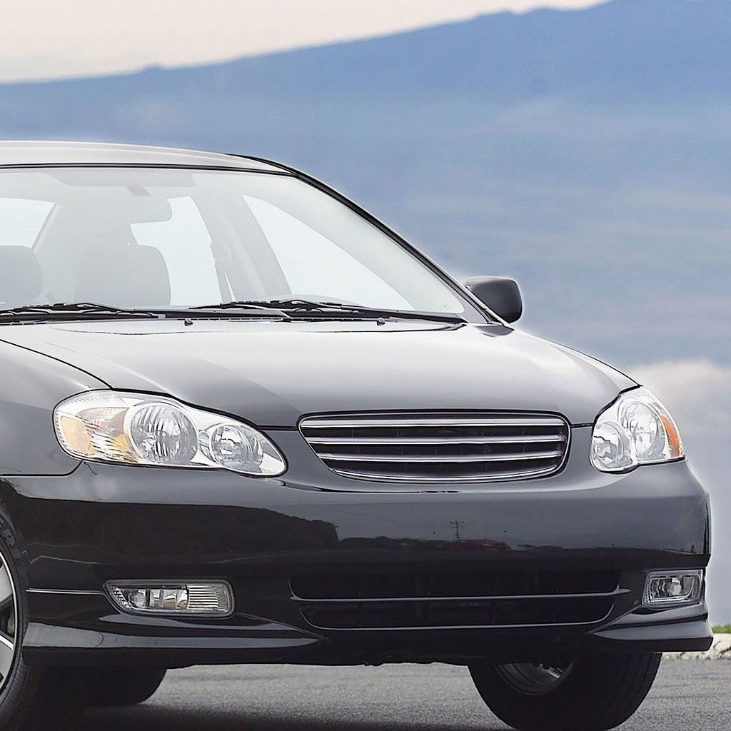 2003-2004 Toyota Corolla H3 Fog Lights Kit w/ Switch & Wiring Harness (Chrome Housing/Clear Lens)