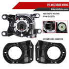 2022-2023 Toyota Corolla Cross LED Fog Lights Kit (Chrome Housing/Clear Lens)