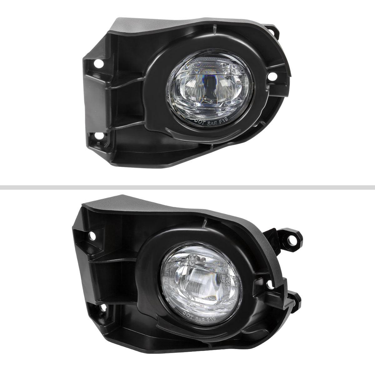 2022-2023 Toyota Corolla Cross LED Fog Lights Kit (Chrome Housing/Clear Lens)