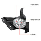 2005-2006 Honda CR-V 9006 Fog Lights Kit w/ Switch & Wiring Harness (Chrome Housing/Clear Lens)