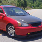 2001-2003 Honda Civic Coupe/Sedan 12V/55W H11 Fog Lights Kit (Chrome Housing/Yellow Lens)